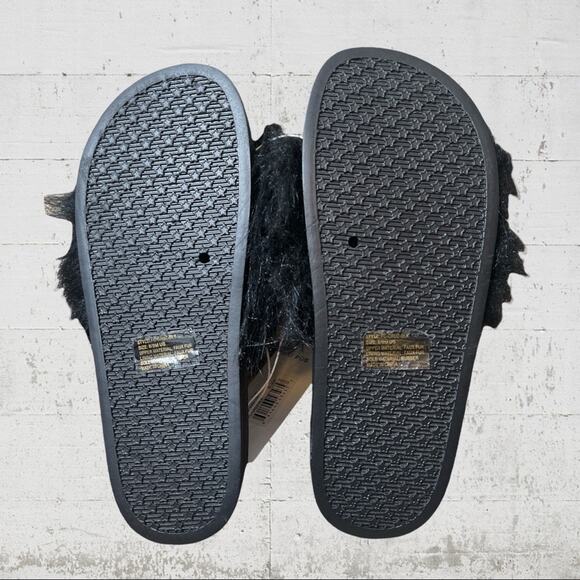 NWT French Connection Faux Fur Slides Size 8 - Picture 6 of 7